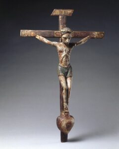 Wooden crucifix by José Rafael Aragón (ca. 1795-1862)